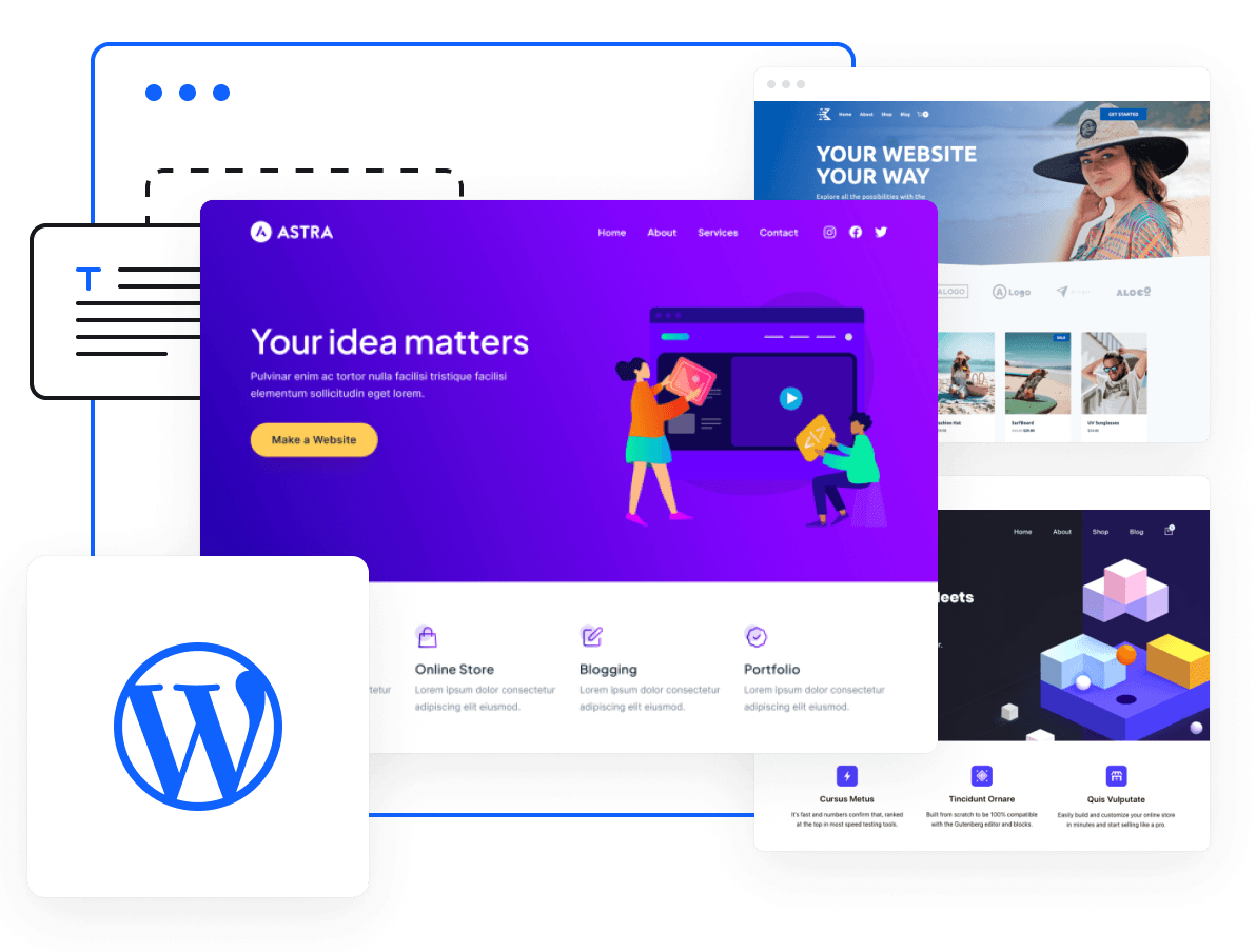 Construya su sitio web con alojamiento WordPress optimizado